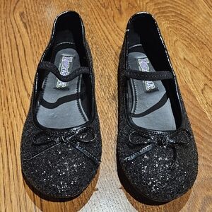 Chasing Fireflies Funtasma Black Sparkle Ballet Flats